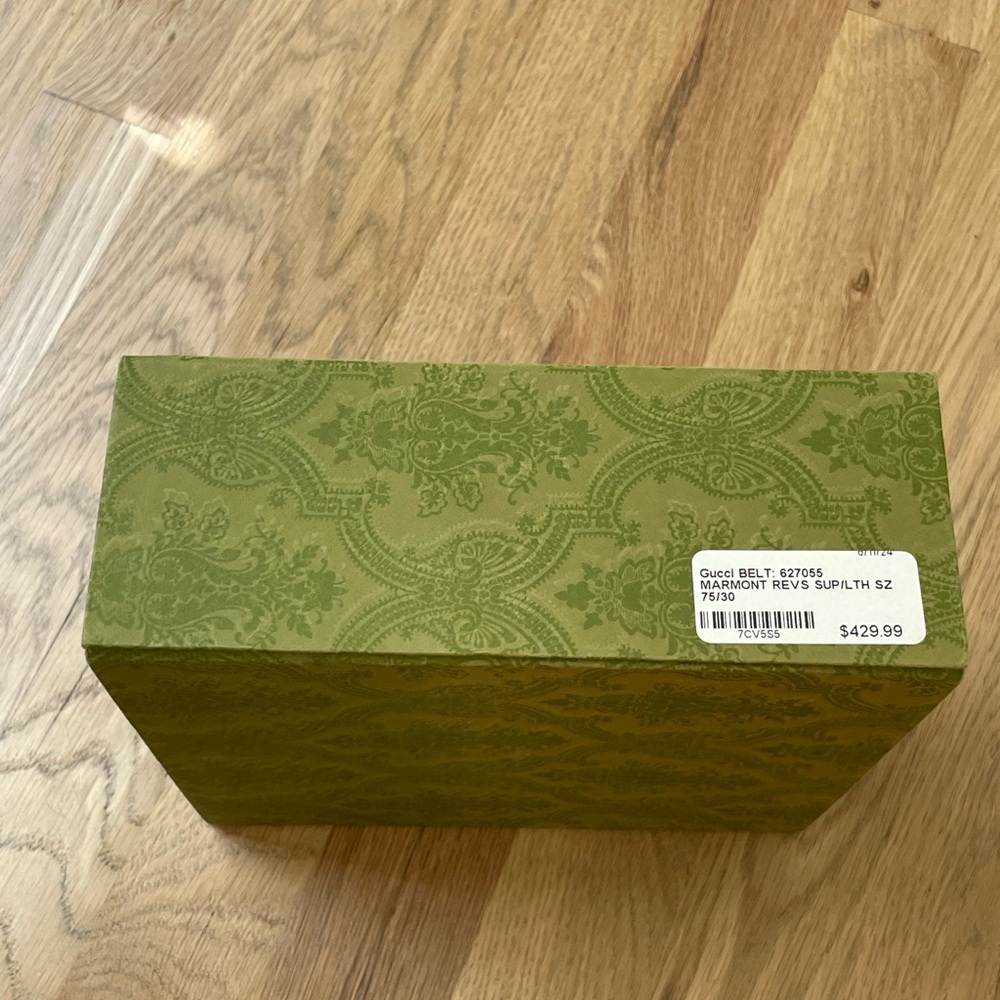 GUCCI GG Marmont reversible belt in beige and blue GG Supreme - Picture 8 of 12